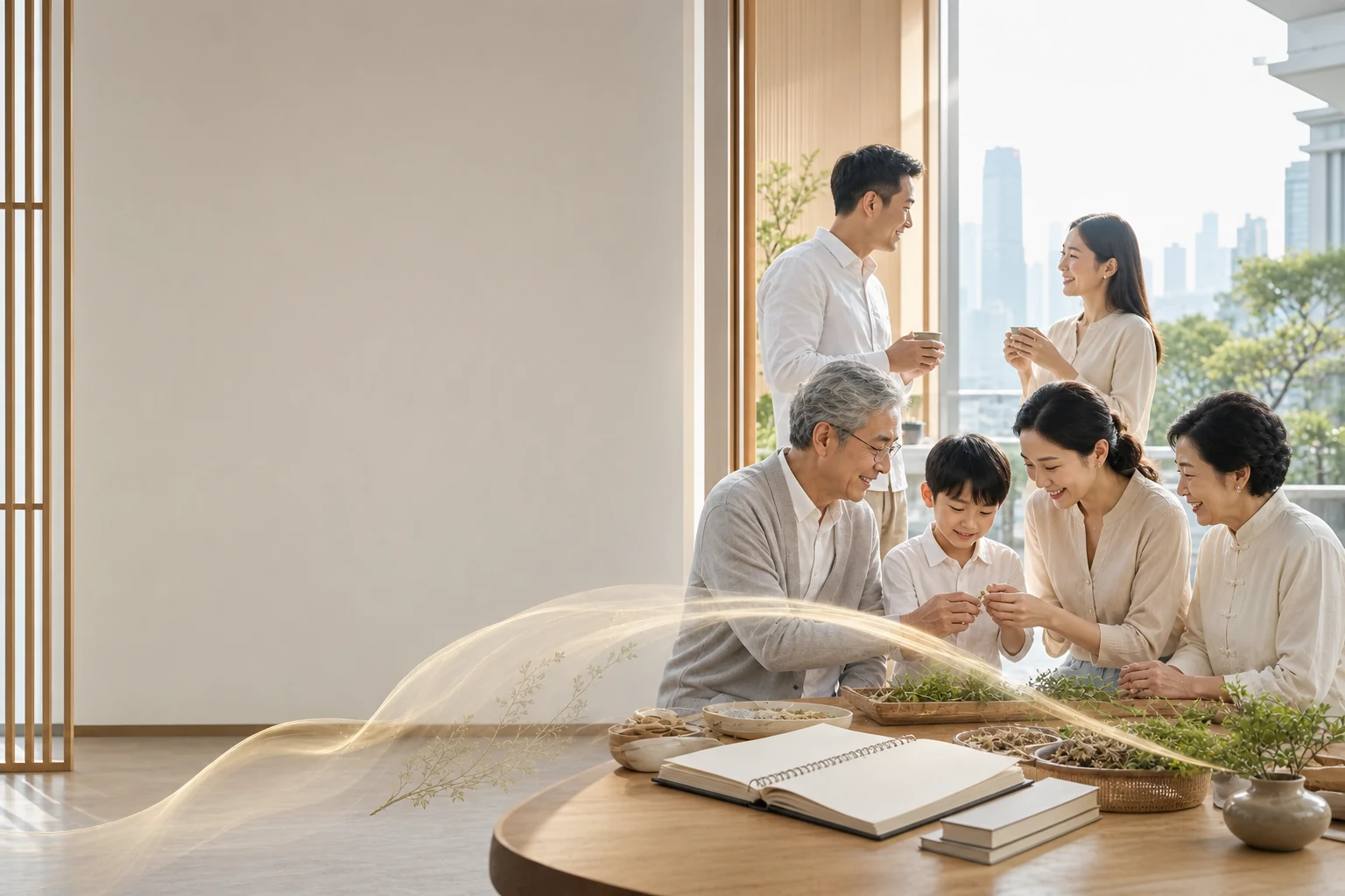 中国城市家庭共同了解东方健康智慧